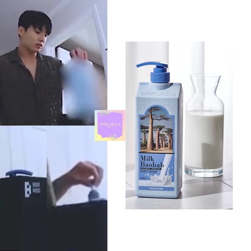 (READY STOCK) BIOKLASSE Milk Baobab Perfume Body Wash White Musk Worn by BTS Jungkook