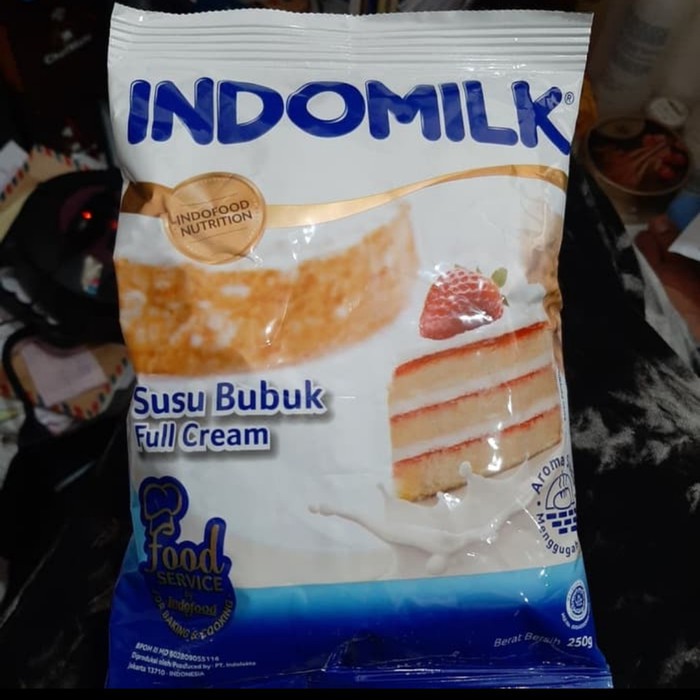 

Indomilk susu bubuk Fullcream sachet 250gr cocok untuk kue&minuman