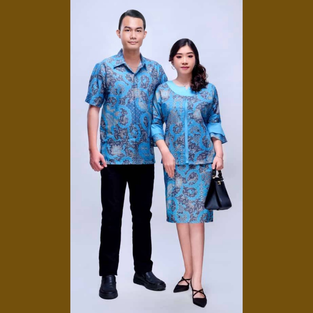 BATIK COUPLE KELUARGA SARIMBIT SERAGAM FAMILY PASANGAN HANEDA DAUN BIRU AYAH IBU ANAK LAKI LAKI PEREMPUAN COWOK CEWEK PASANGAN MUDA JUMBO MODERN BATIK SET TERBARU NATAL PAKAIAN WANITA PREMIUM QUALITY CAMISOLA CLOTHING