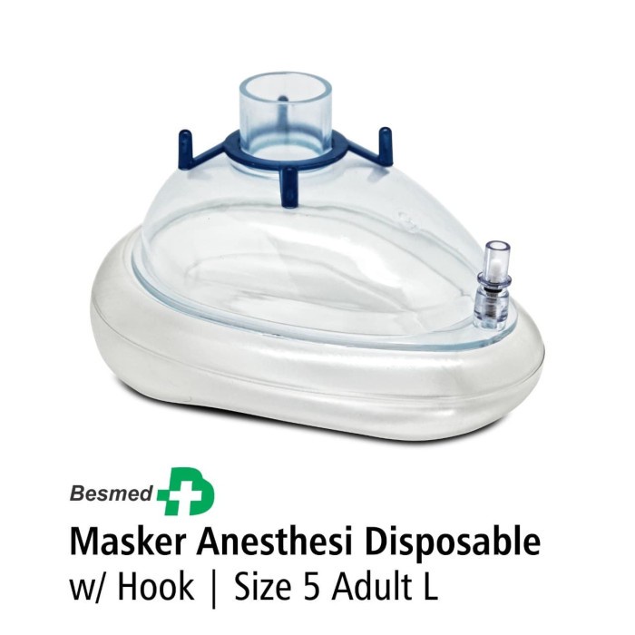 Masker Anesthesi Disposable With Hook Dewasa Onemed OJ2