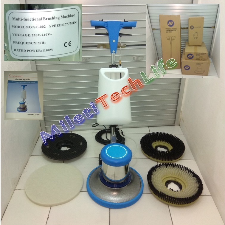 Mesin Polisher Lantai SC-002 17inch 175rpm Brushing Polishing Machine