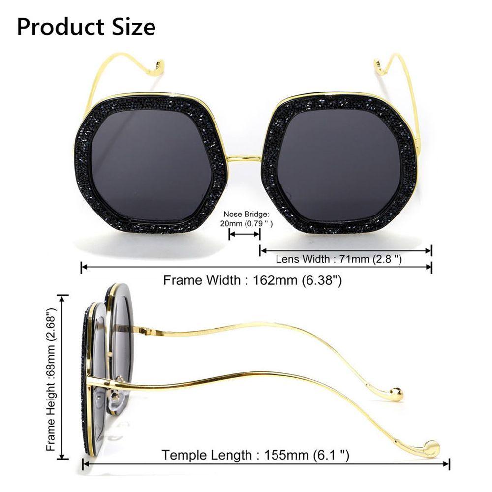 Lily Kacamata Hitam Untuk Wanita Polygon Frame Eyeglasses Eyewear Pria Shades