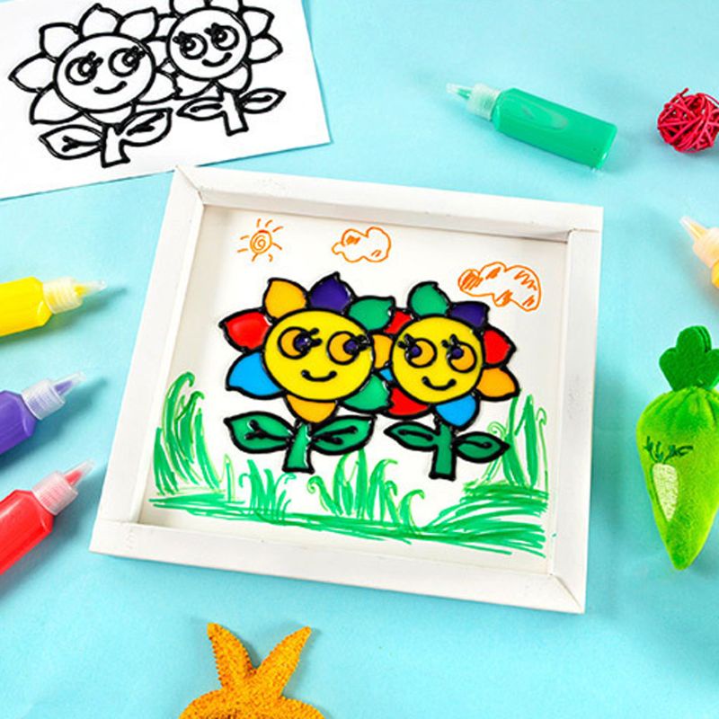 Mary Kids DIY Mainan Gambar Kartun Tempera Lukisan Tk Edukasi Art