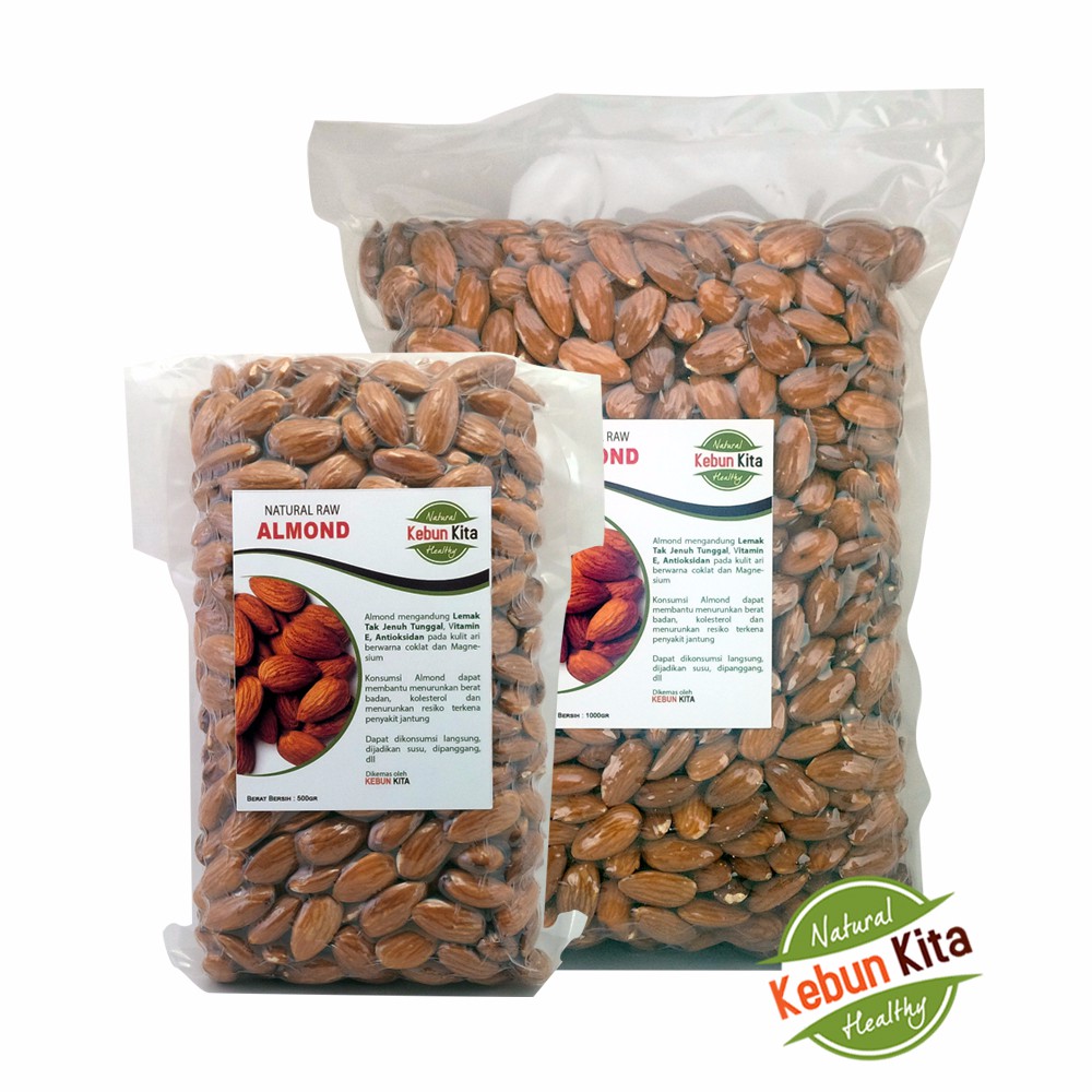 

Kacang Almond 1kg (Natural Raw Almond)