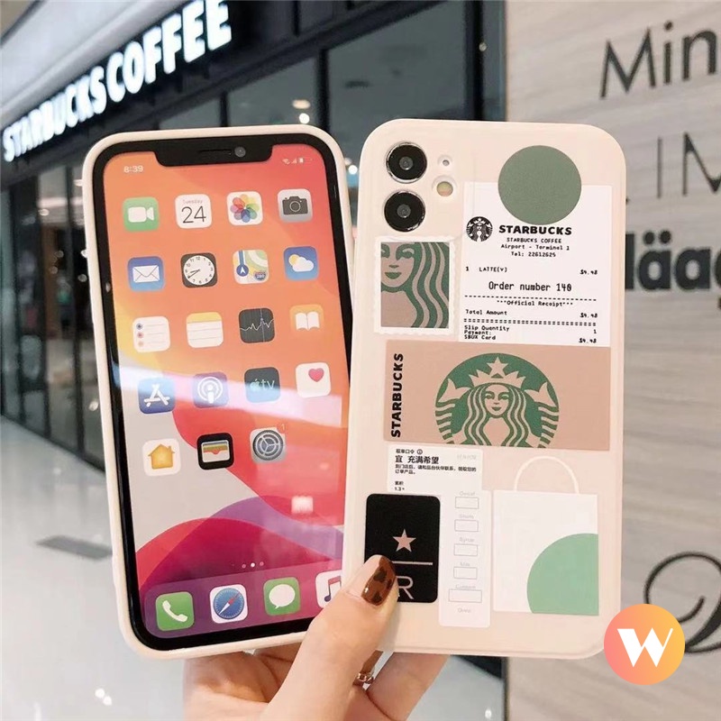 STARBUCKS Soft Case Bahan Tpu Tahan Banting Desain Starbuck Untuk Realme C15 C25 C21Y C12 C25s C11 2020 C21 C20 C3 C25Y C31 C21A C35 C17 C11 2021 6i 6 6s 7 8i 5s 5i 8pro