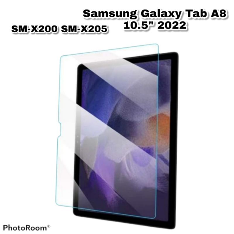 samsung galaxy tab a8 10 5 2022 x205 tempered glass kaca bening 9h premium anti gores tg samsung tab