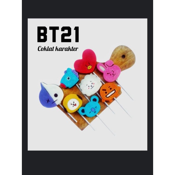 

BTS/BT21 Coklat karakter murah/Grosir harga miring