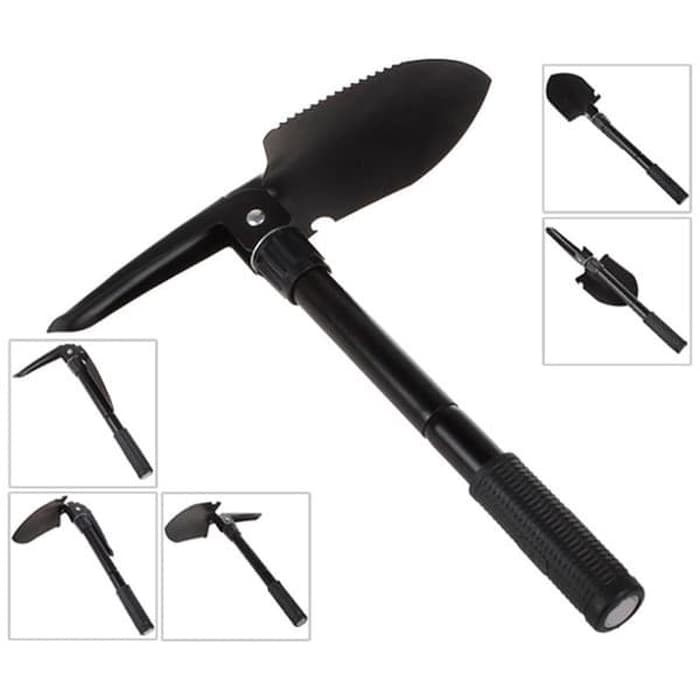 Alat Berkebun Multifungsi Portable Sekop Cangkul Pacul Gergaji Mini Lipat