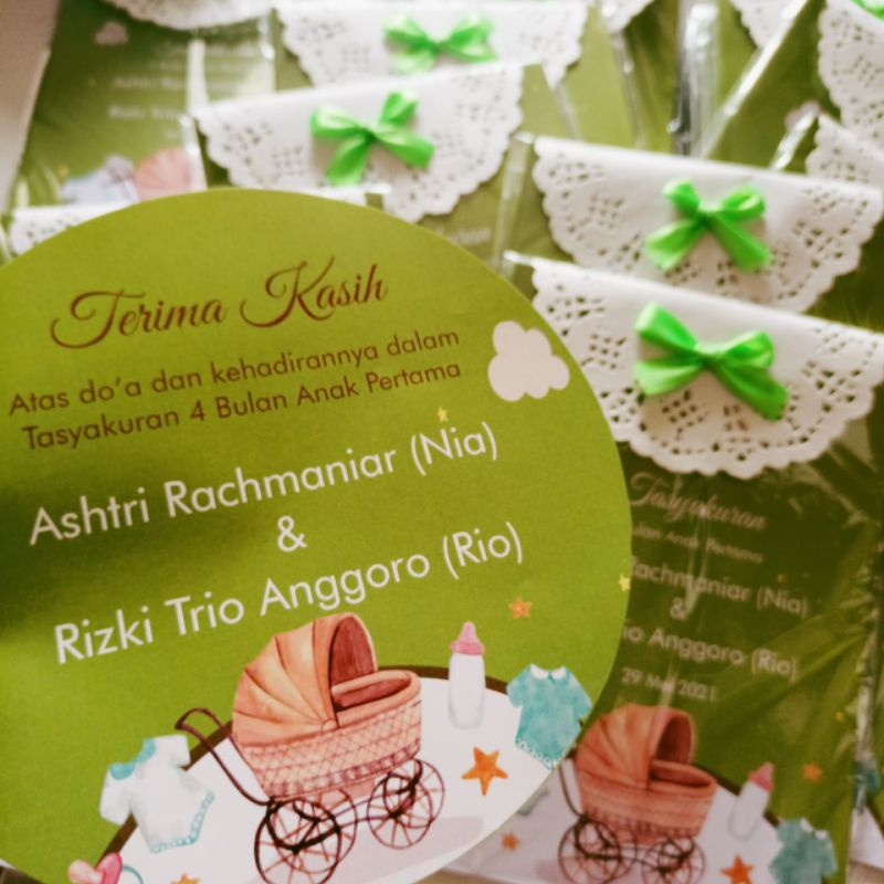 

Paket Buku tasyakuran kehamilan + stiker (30 halaman)