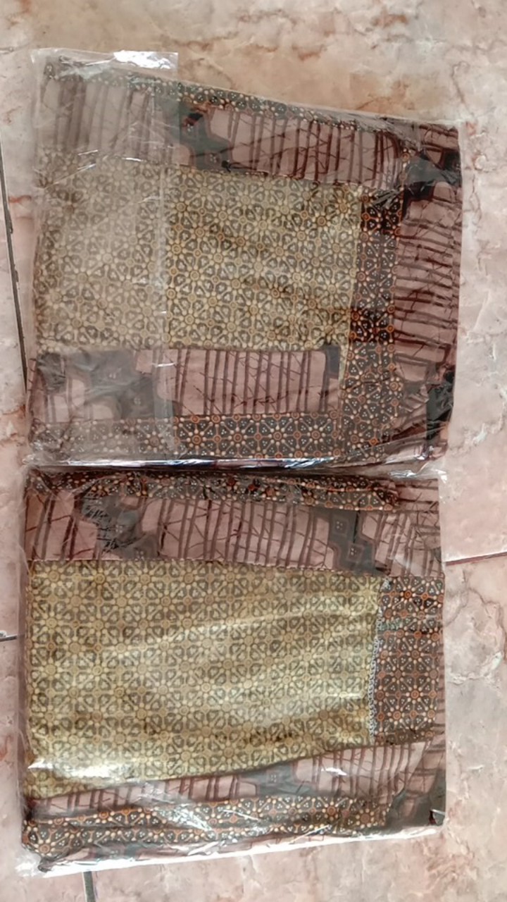 Gamis Bolero Genes 2in1 Lepasan Batik Modern Long Dress Muslim