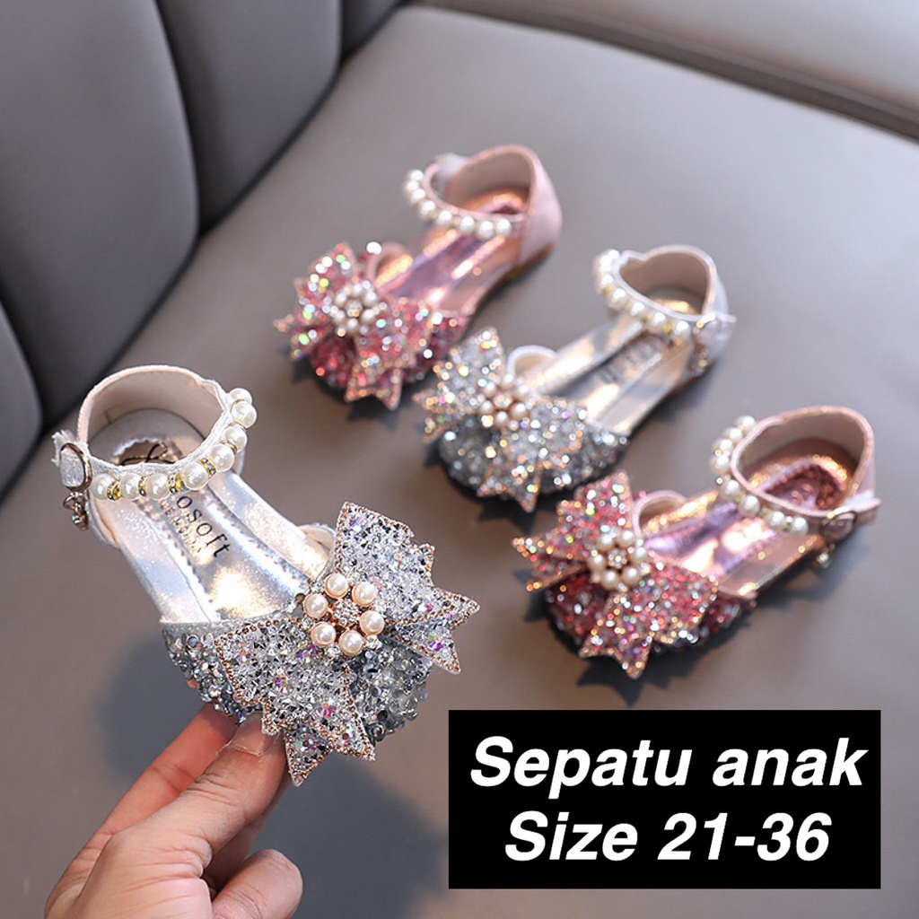 (LOLI-JKT) SP-YKO SEPATU ANAK CEWEK IMPORT RIBBON BLINK 21-36