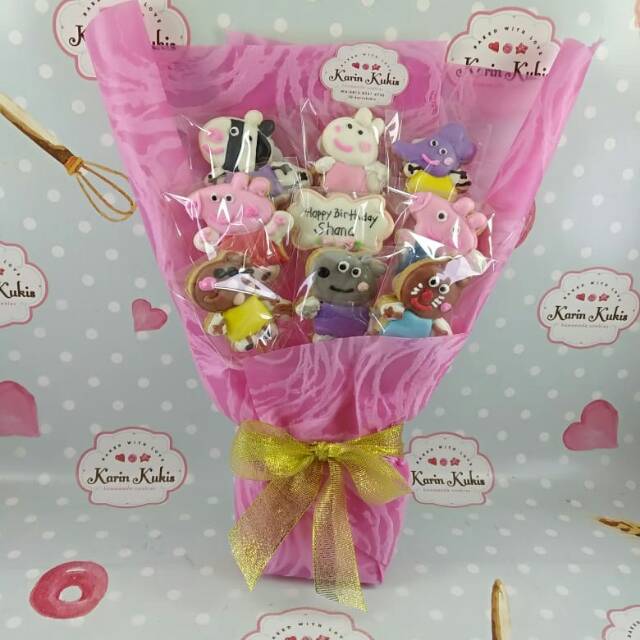 

Buket Ulang Tahun Peppa kukis 9 pcs