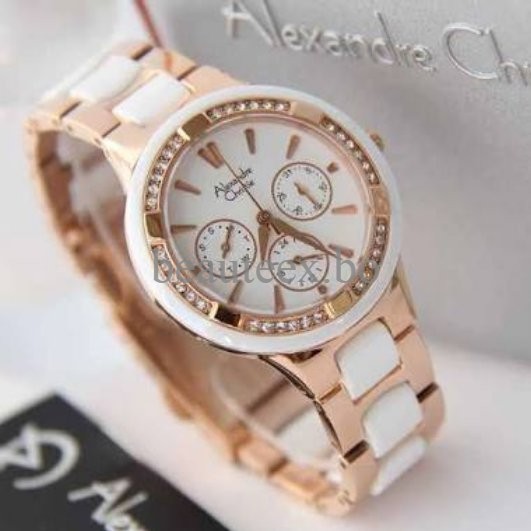 SALE Alexandre Christie 2299 White Rosegold