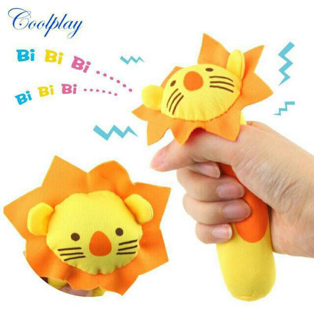 Mainan Rattle BONEKA ANIMAL PLUSHIE DOLL BUNYI bahan LEMBUT