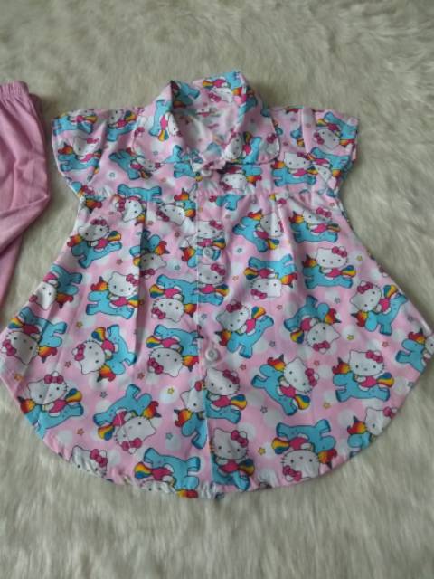 Dres anak tunik anak kemeja anak1-5thn + Legging(COD)