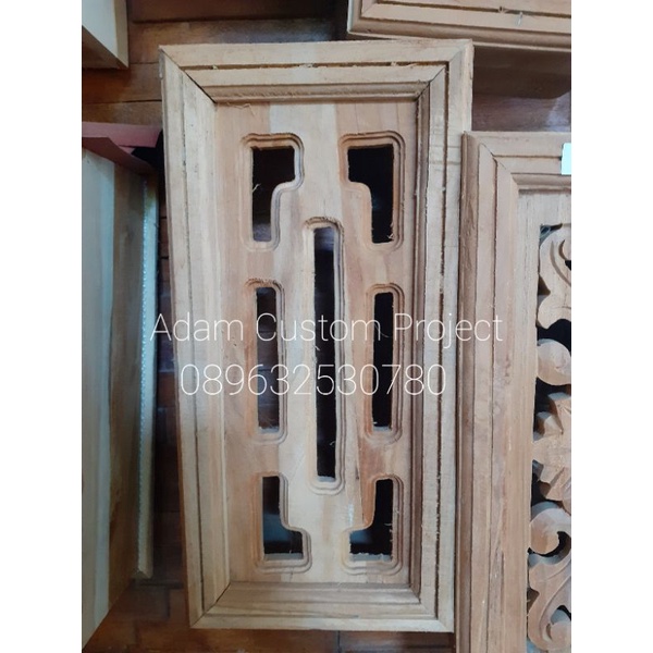 Loster Ukir Kayu Jati Motif Mandarin / Loster Ukir Kayu