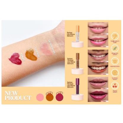 * NCC * Salsa Lip Glow Serum Coral Nude Twilight Health And Moisture Lip Serum Lipstik Pewarna Bibir