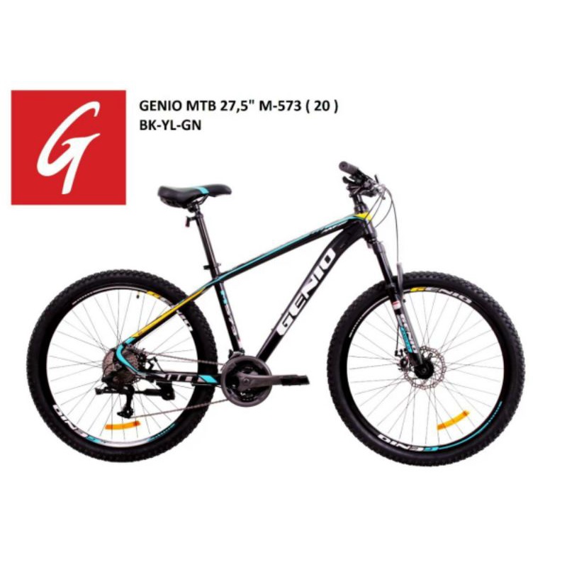 Sepeda MTB 27.5 inch Merk Genio M-573 Alloy