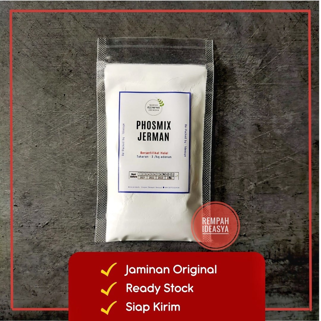 

BISA COD 50gr Pengenyal Bakso Pentol Sosis Siomay Nugget Phosmix Mixphos Jerman HALAL Food Grade