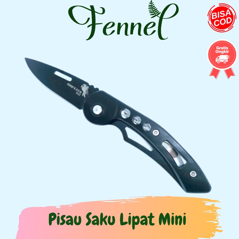 Pisau Saku Lipat Mini Camping Survival Serbaguna W33