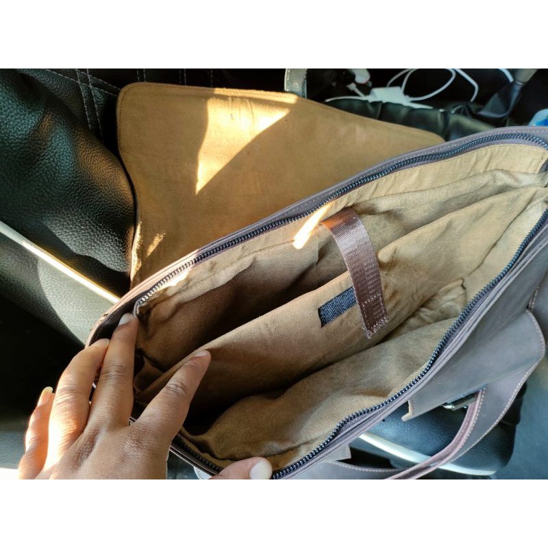 Tas kulit selempang pria ,Tas messenger kulit sapi asli