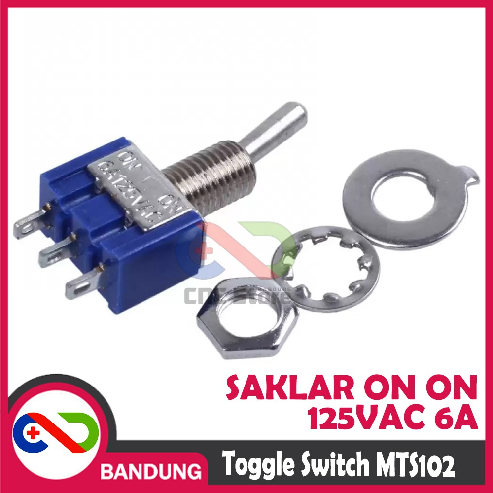 TOGGLE SWITCH MTS-102 125V/3A 250V SAKLAR ON ON 3 KAKI