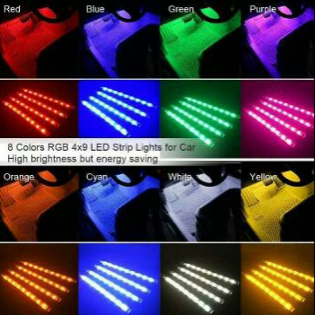 LAMPU KOLONG DASBOARD MOBIL RGB