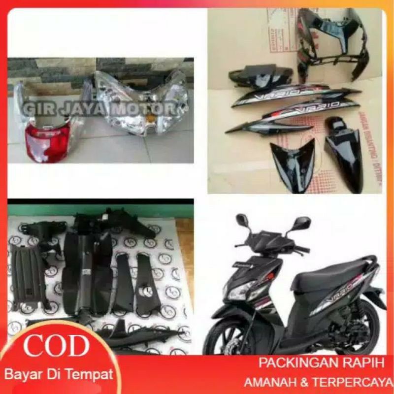 Full set body halus kasar + reflektor lampu AB honda vario 110 karbu Vario Lama all warna