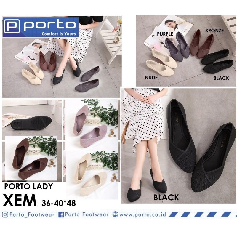 Balet/Flat Shoes Wanita Karet Porto - XEM