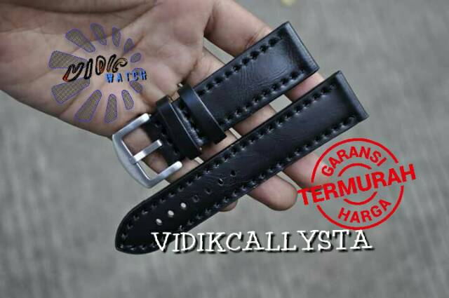 LEATHER STRAP TALI KULIT KALEP UNIVERSAL 22 24 MM SEMUA JAM