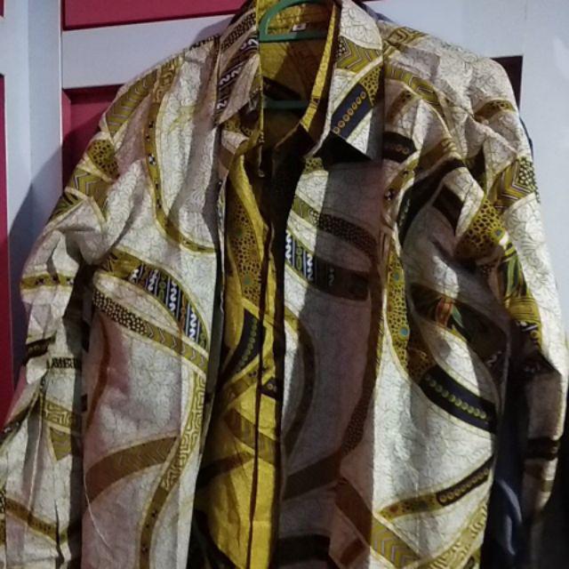 Bswart Batik Hrb026 Kenongo Hem Pendek Padi Pekalongan M L Xl Batik Pria Murah Modern Grosir