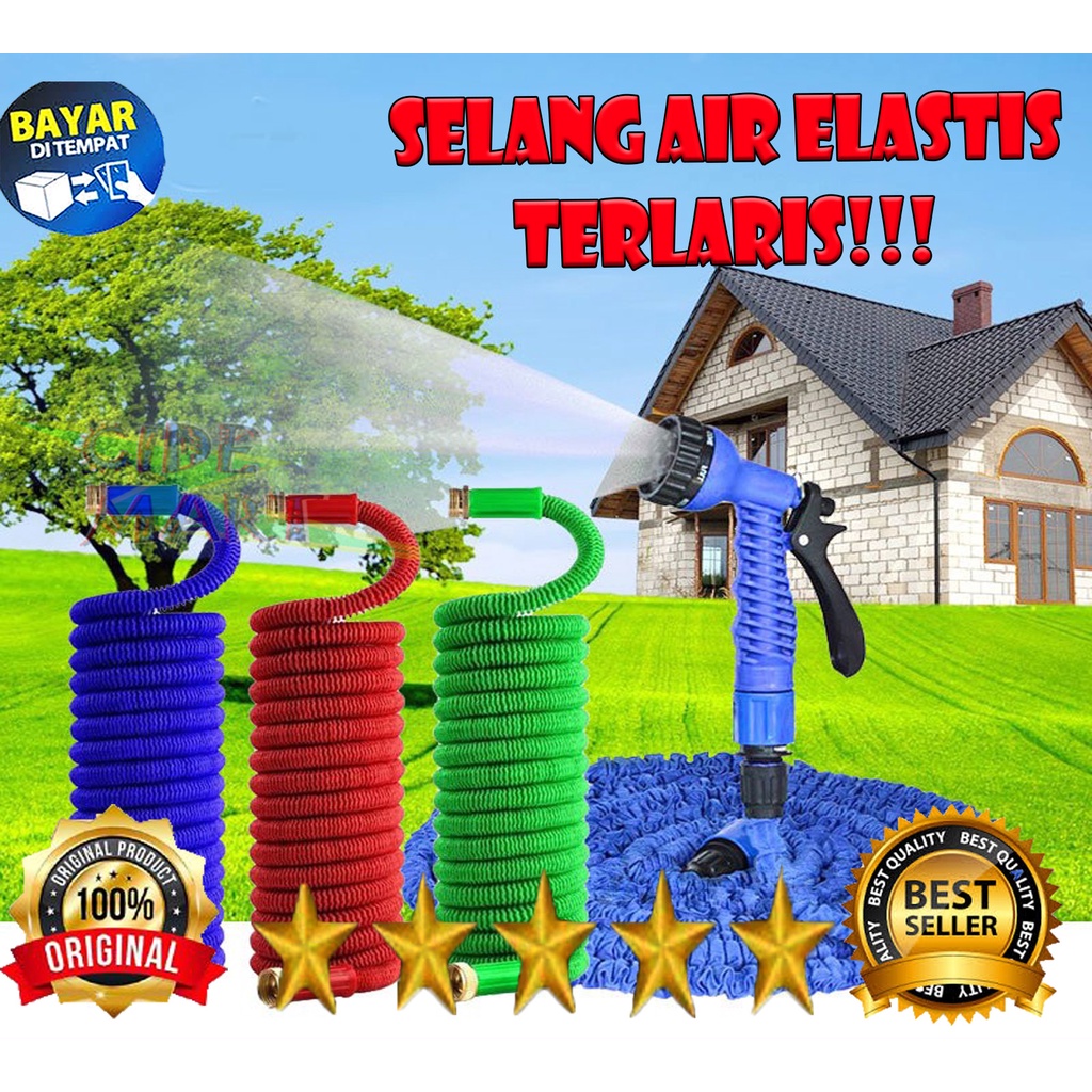 Selang Air Magic Hose 15m / 22,5m / 30 m / Selang air multi fungsi / Selang elastis