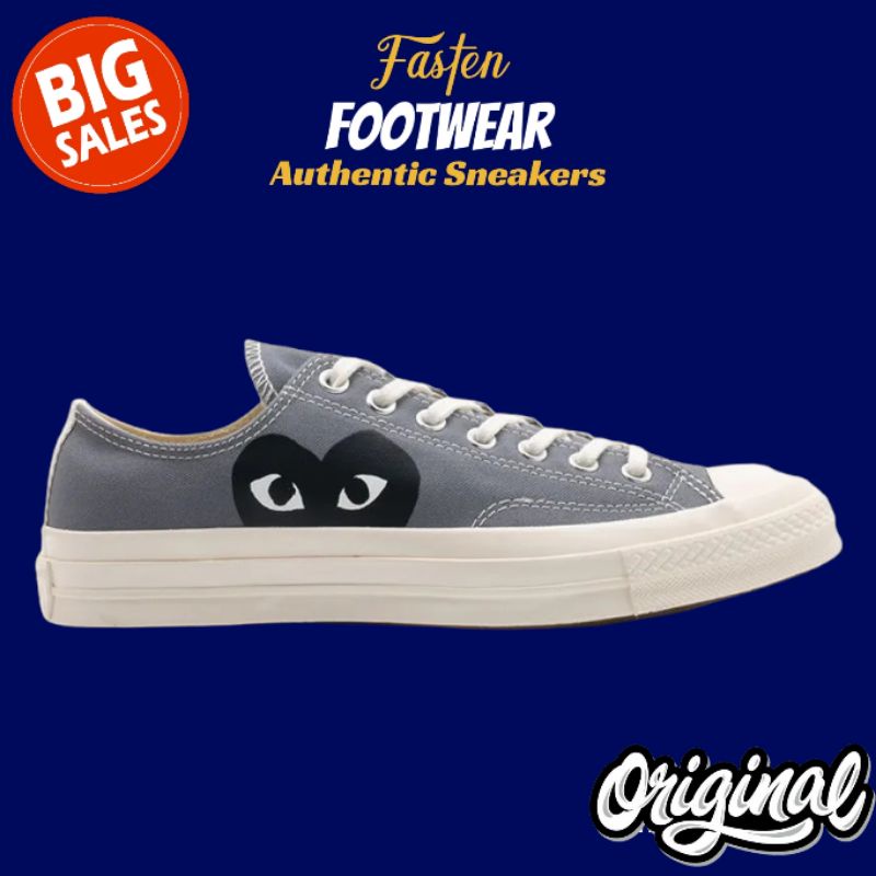 CONVERSE CHUCK TAYLOR CDG PLAY ALL STAR LOW GREY ORIGINAL