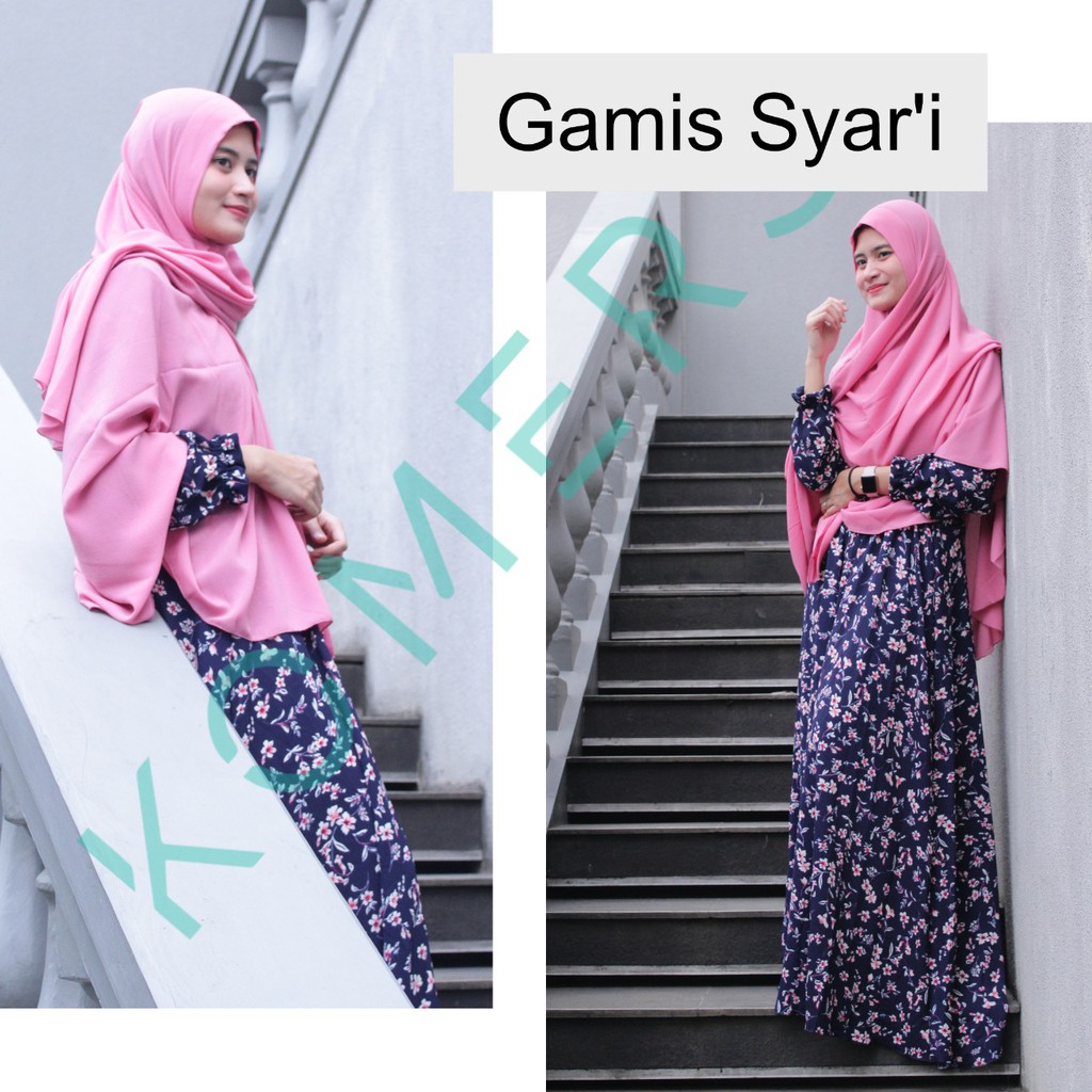GAMIS SYARI MOTIF BUNGA