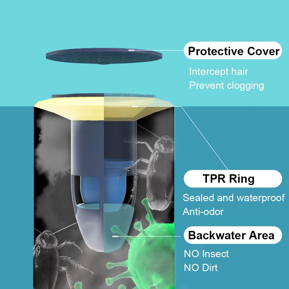 Nanas Deodoran Floor Drain Core Backflow Pencegah Plug Trap Toilet Selokan Dapur Kamar Mandi Hair Trap
