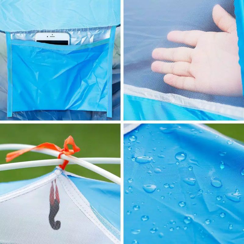 BS277 Tenda Camping 1-2 Orang Buka Otomatis Lipat Portable  Waterproof Anti Air Outdoor