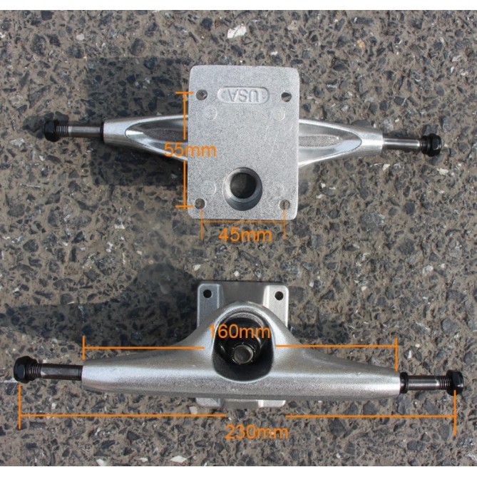 Bracket bridge double rocker Panjang 6.25 &quot;Bahan aluminum magnesium alloy Untuk Truk LAND SURF