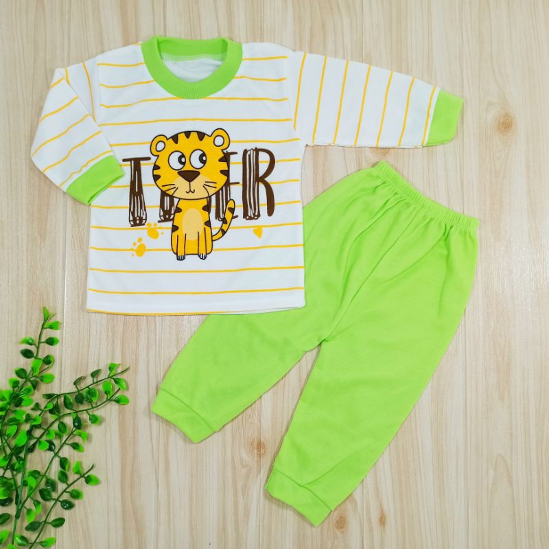 [Ss-8025] Piyama Bayi 0-9bulan, Pakaian Bayi, Baju Setelan Anak, Baju Tidur Anak