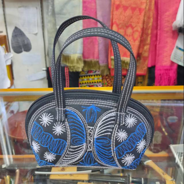 Tas dompet keong mini bordiran motif aceh