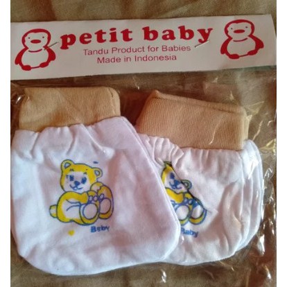 12 PCS Sarung tangan kaki bayi newborn / Sarung Tangan Bayi FUNNY KIDS PUTIH