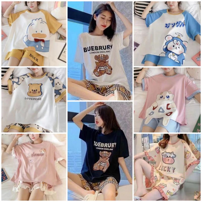 Piyama Hp Import/Baju Tidur import /Piyama fashion wanita murah /Baju Tidur import C01-A