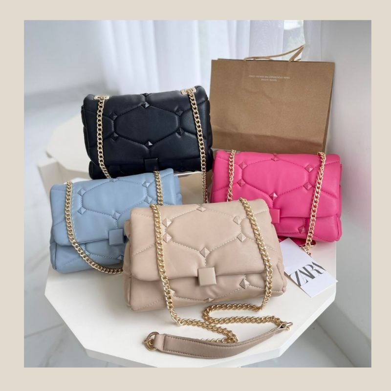 Tas wanita zara  selempang dan bahu import
