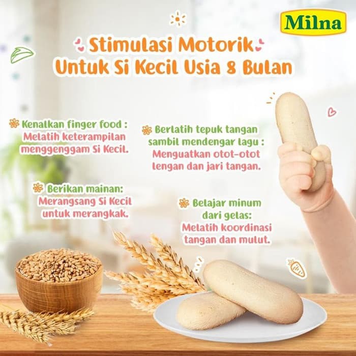 Milna Biskuit Finger Original 52gr Baby Food 8 Bln - Kabakids Store