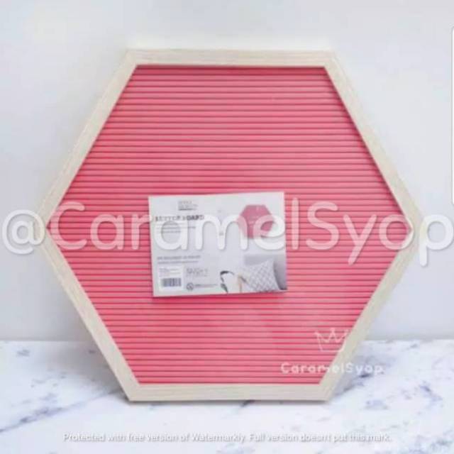 

FREE BUBBLE WRAP + DUS + STIKER FRAGILE - Hexagon DIY Letter Board ( bukan felt ) Hot Pink