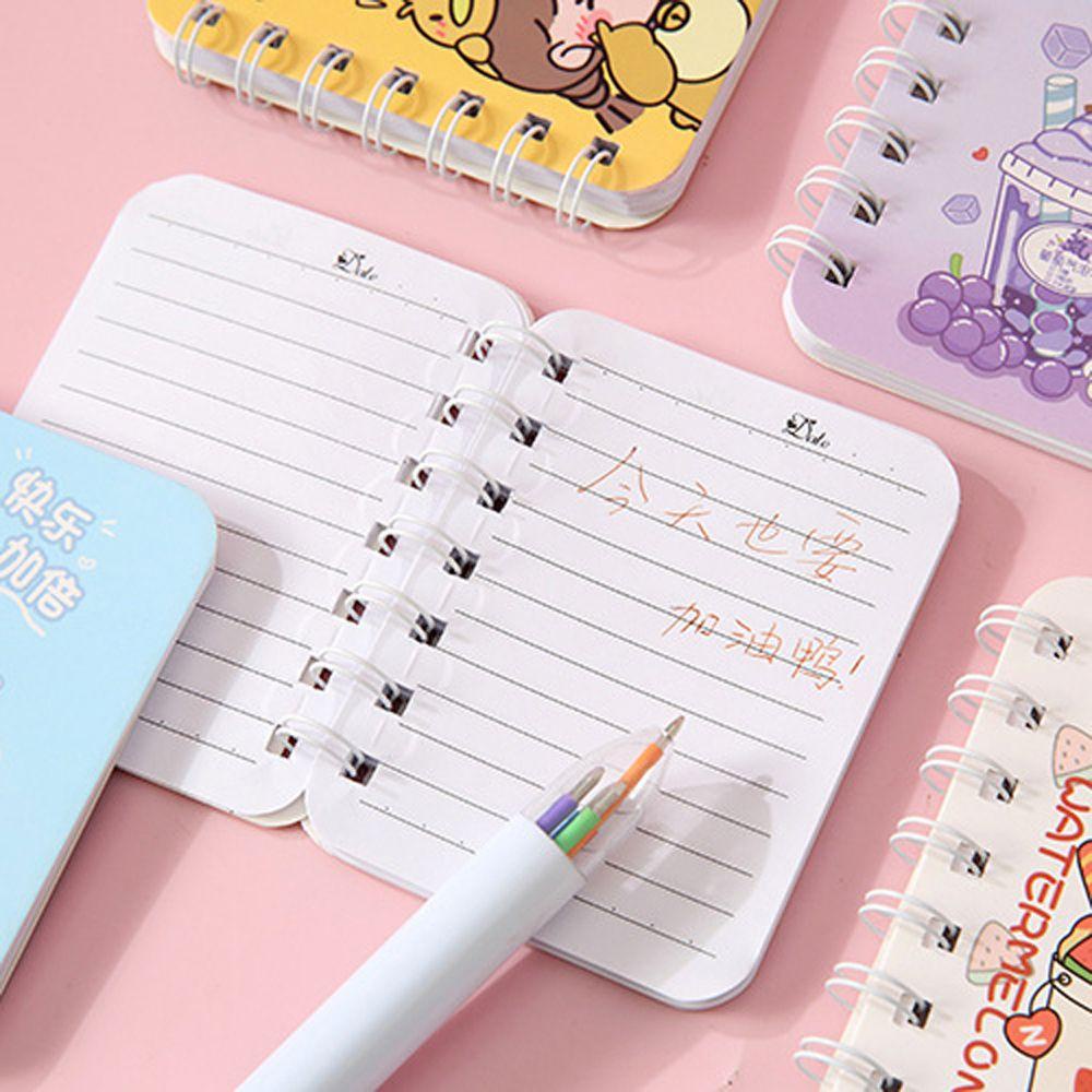 Mxbeauty Coil Notebook Portable Kawaii Alat Tulis Sekolah Alat Kantor Planner Student Diary Book A7 Notebook