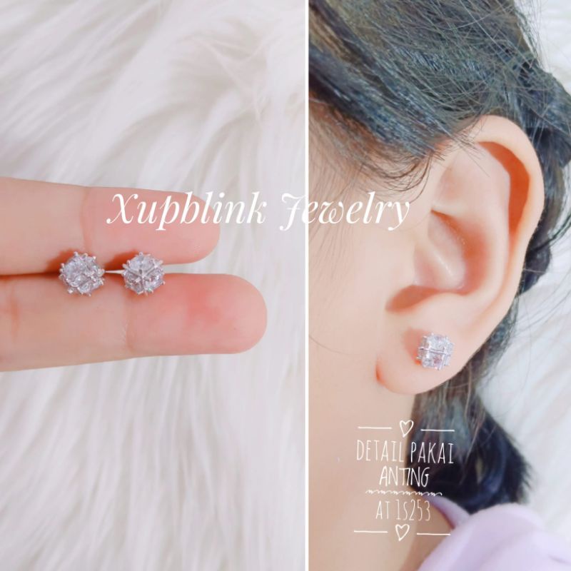 Anting Giwang Titanium Wanita Xupblink Jewelry