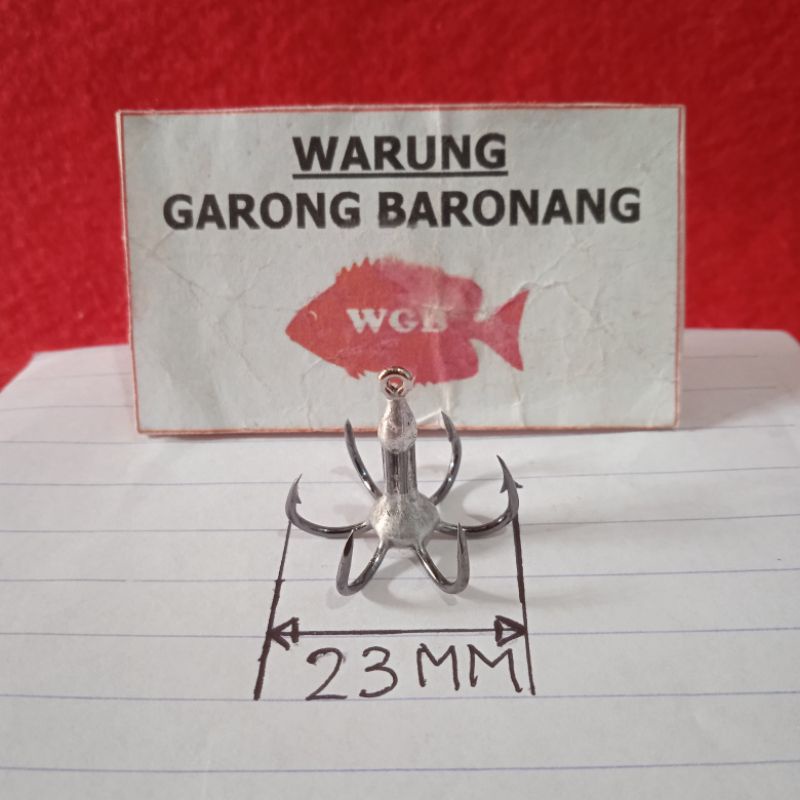 kail pancing garong baronang carbon iseama 6 mata kail no 10