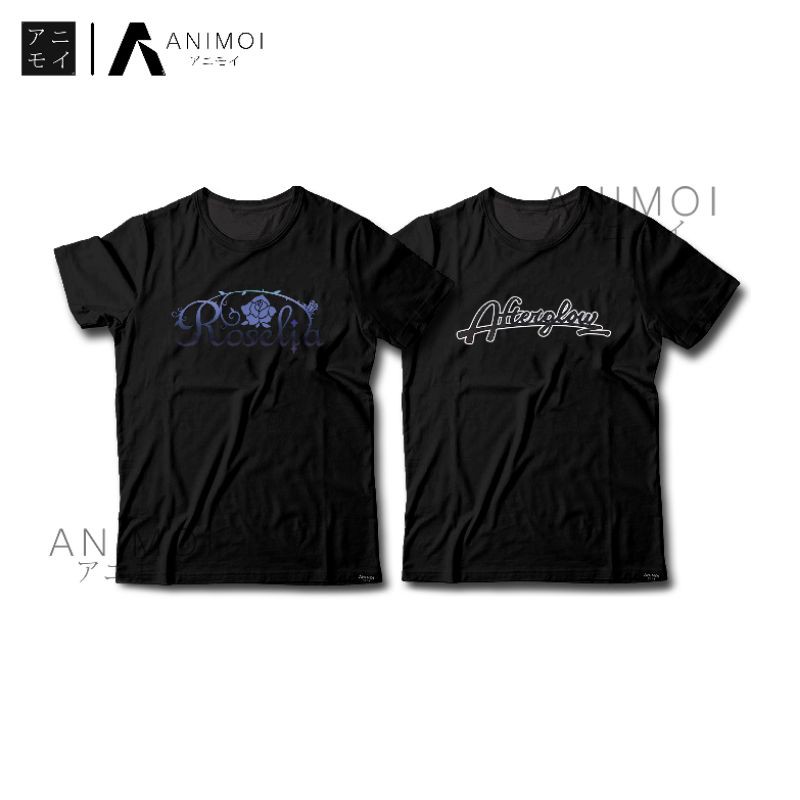 Kaos Anime BangDream || Roselia AfterGlow Bang Dream
