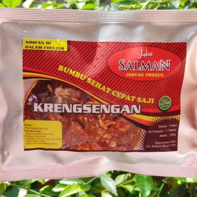 

bumbu KRENGSENGAN istimewa dari bumbu instan salman sehat cepat saji