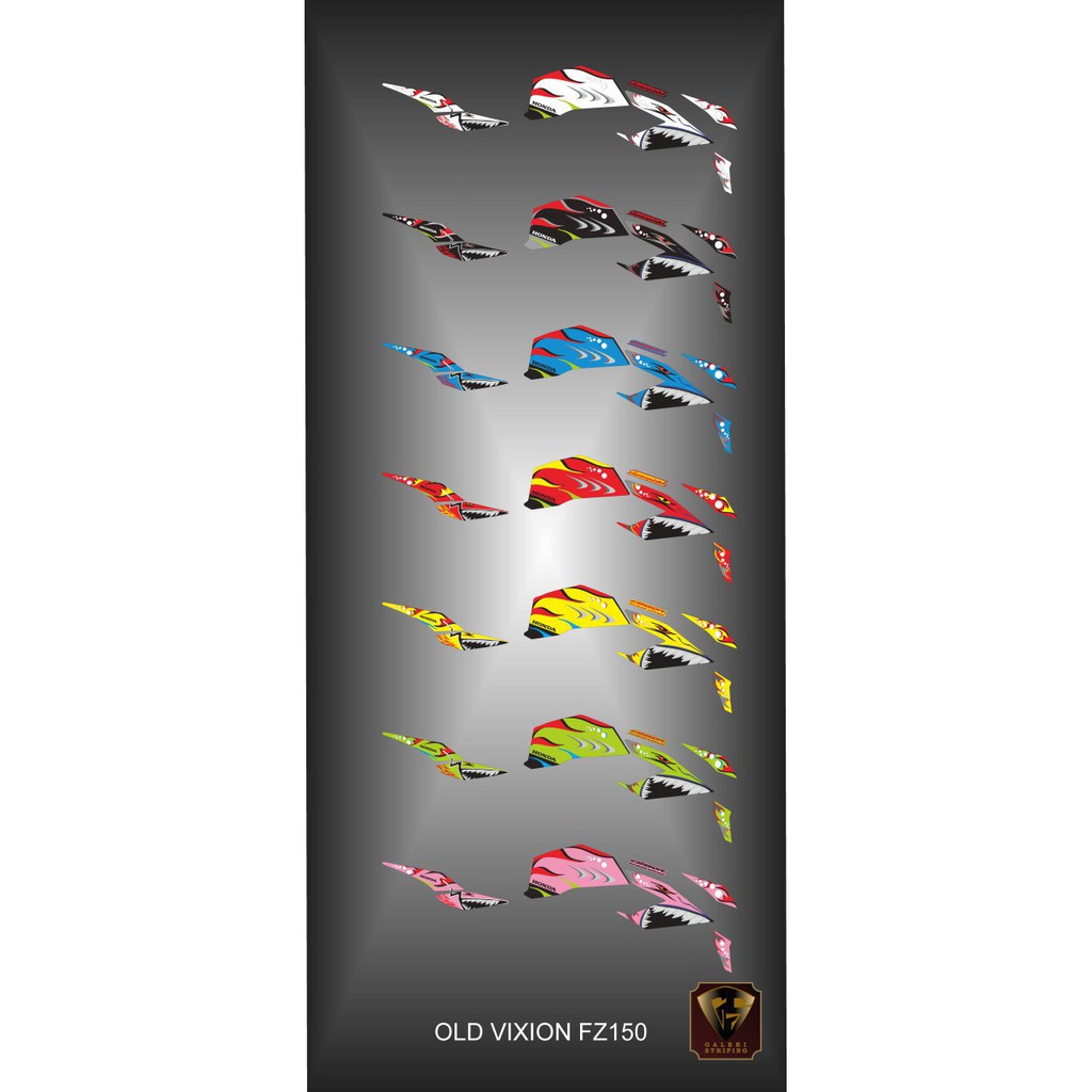 Striping cb 150 r 2016-2019 - Stiker Decal new cb150R FZ150